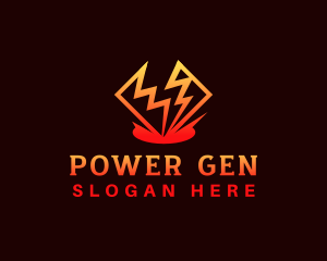 Generator - Lightning Bolt Energy logo design