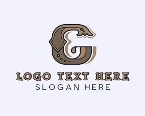 Vintage - Artisan Brand Boutique Letter G logo design
