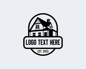 Roofing - Residential House Architecture logo design