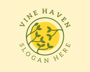 Vine Plant Garden  logo design