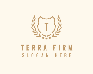 Royal Wreath Shield Firm logo design