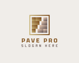 Gradient Floor Tile logo design