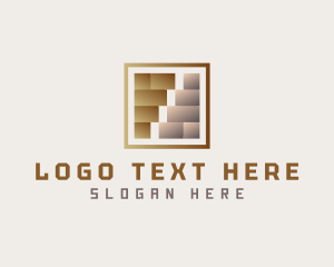 Paving - Gradient Floor Tile logo design