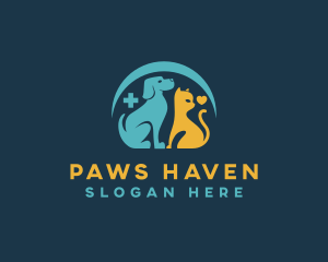 Dog & Cat Pet Shop logo design