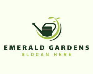 Garden Watering Can logo design