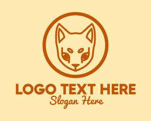 Animal Rehabilitation - Orange Pet Cat logo design