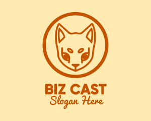 Animal Rehabilitation - Orange Pet Cat logo design
