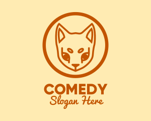 Veterinary Clinic - Orange Pet Cat logo design