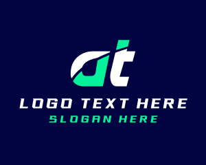 Software - Professional Sports Letter AT Business logo design