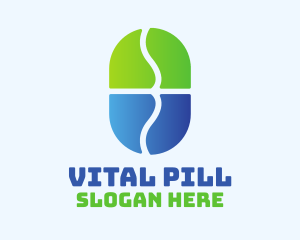 Pill - Arrow Pill Medicine logo design