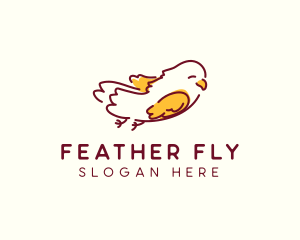 Happy Flying Bird logo design