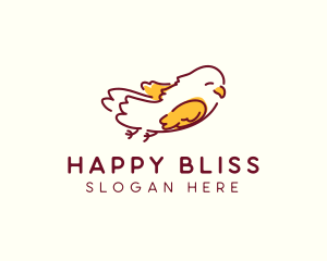 Happy Flying Bird logo design