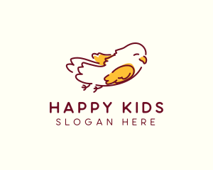 Happy Flying Bird logo design