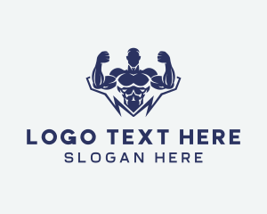 Fit - Gym Fitness Bodybuilder logo design