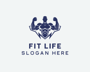 Gym Fitness Bodybuilder logo design