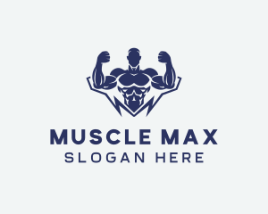 Bodybuilding - Gym Fitness Bodybuilder logo design