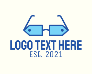 Seller - Price Tag Glasses logo design