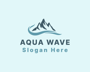 Nature Mountain Sea logo design