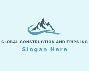 Highland - Nature Mountain Sea logo design