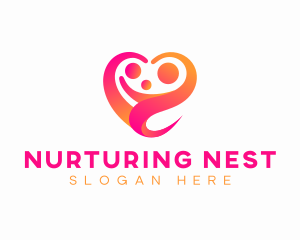 Family Heart Parenting  logo design