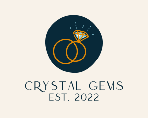 Diamond Engagement Ring Jewelry  logo design