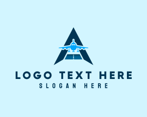 Tour - Airline Travel Letter A logo design