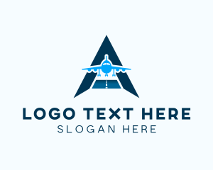 Booking - Airline Travel Letter A logo design