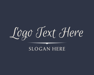 Script - Luxury Cursive Wordmark logo design