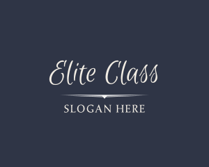 First Class - Luxury Cursive Wordmark logo design