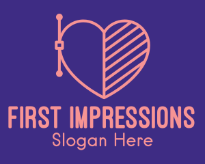 Date - Dating Heart App logo design