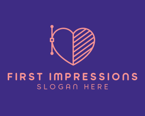 Dating Heart App logo design