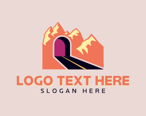 Scenic - Mountain Road Travel logo design