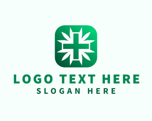 Plant - Marijuana Medical Leaf logo design