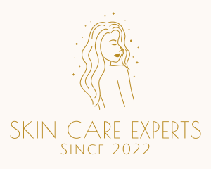 Woman Beauty Skin Care  logo design