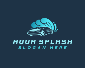 Waves Splash Auto logo design