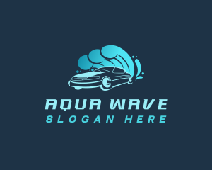 Waves Splash Auto logo design