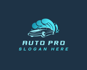 Waves Splash Auto logo design