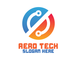 Tech Circuit Networking logo design