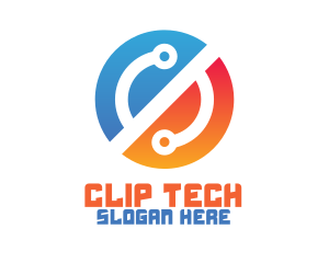 Tech Circuit Networking logo design