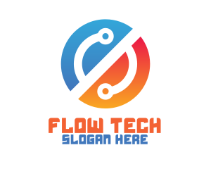 Tech Circuit Networking logo design