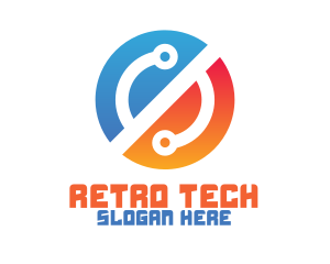 Tech Circuit Networking logo design