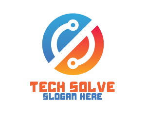 Tech Circuit Networking logo design