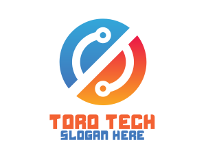 Tech Circuit Networking logo design