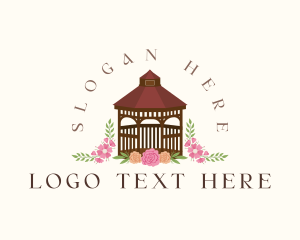 Patio - Floral Gazebo Garden logo design