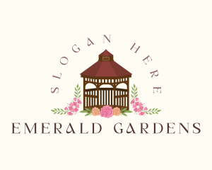 Floral Gazebo Garden logo design