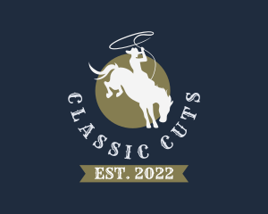 Classic Cowboy Rodeo logo design