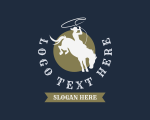 Classic Cowboy Rodeo Logo