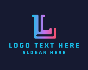 Futuristic - Modern Finance Letter L logo design