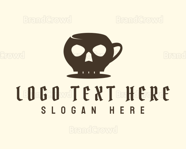 Skull Coffe Mug Logo