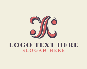Barbershop - Elegant Professional Studio Letter X logo design